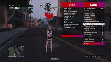 GTA:OG LUGIA V2.3 ONLINE SPRX MOD MENU 1.27 PS3 FREE DOWNLOAD