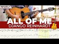 All of me version django reinhardt  solo et tablature gyspy jazz free tab