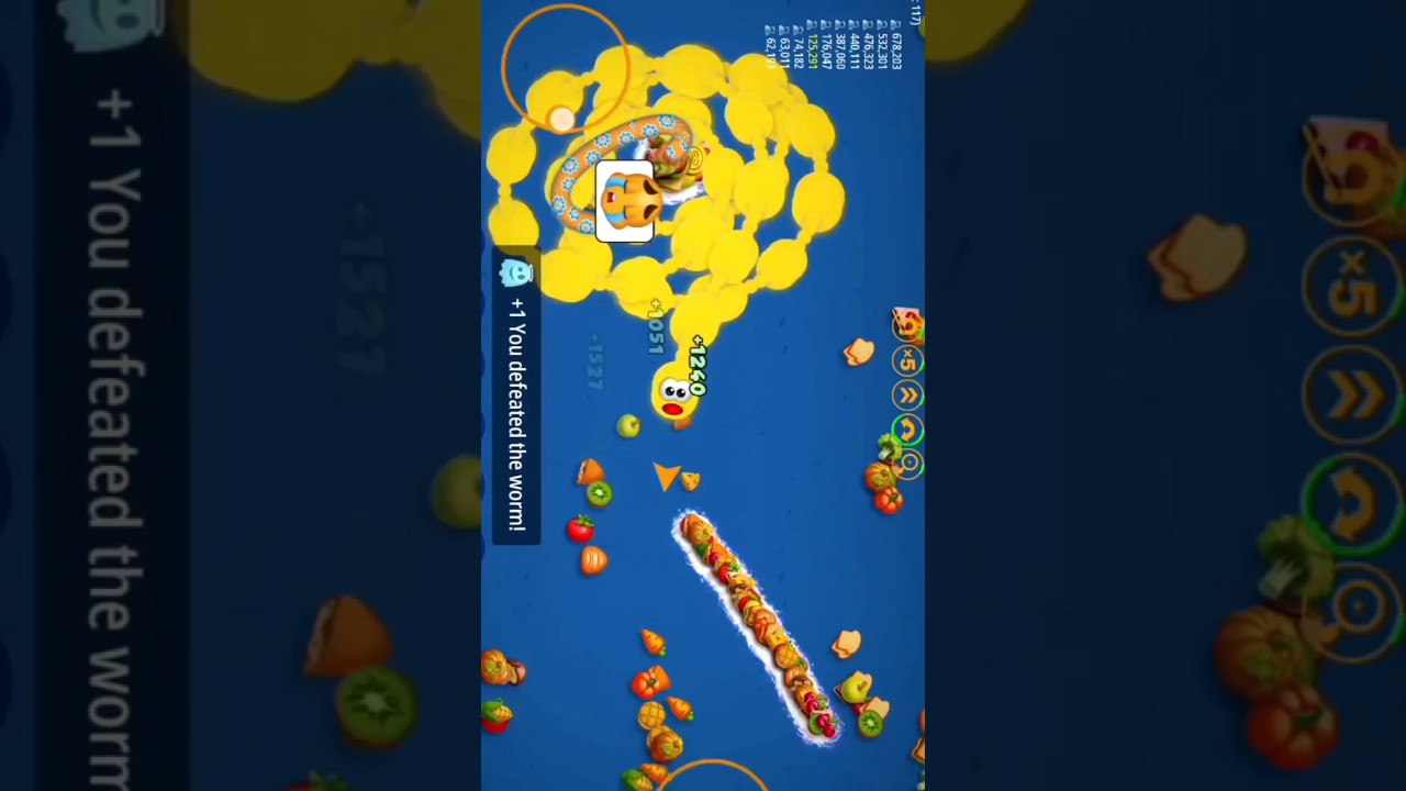 Worms Zone.io Top 001 World Record Snack Shelter Epic 