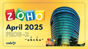 Zoho Round 2 (April 2025) | Check If a String Is a Palindrome | O(N) Solution Explained | Code It