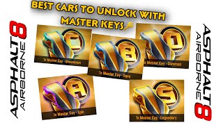 Asphalt 8, Best Cars To Unlock With Master Keys🔑 Each Class Must Watch 🔥👍 screenshot 4