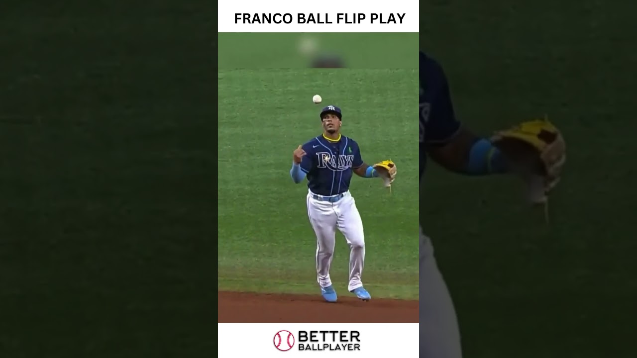 Wander Franco Ball Flip Play Tampa Bay Rays Baseball 
