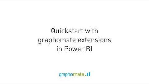 Quickstart: graphomate matrix in Power BI (old)