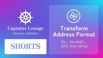 Transform Address Format -  one1... to 0x.... format and vice versa