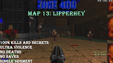 Doom 2 Zone 400 : Lipperhey ( Ultra Violence 100% )