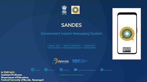 Sandes App - Government Instant Messaging System