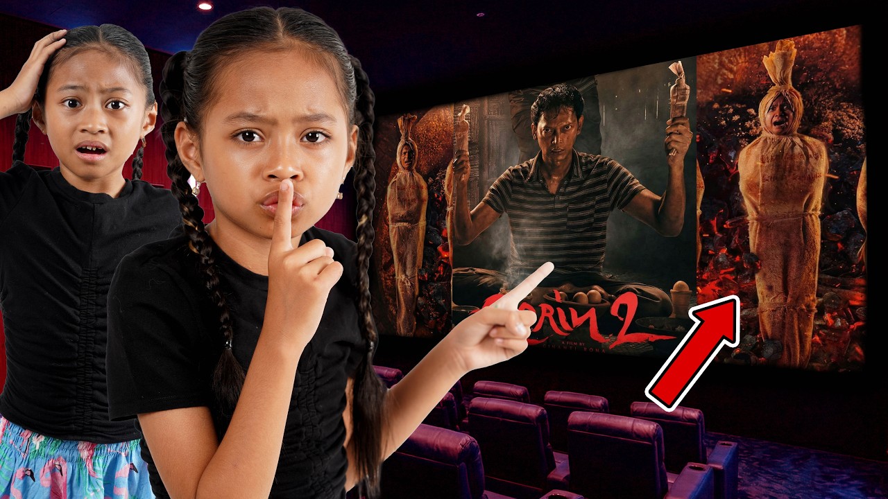 ALUNA DAN AMANDA KETAKUTAN NONTON FILM HORROR DI BIOSKOP!!