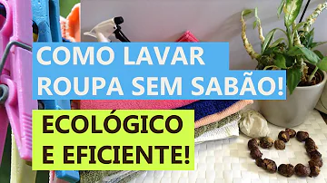 O que substitui o sabão em pó para lavar a roupa?