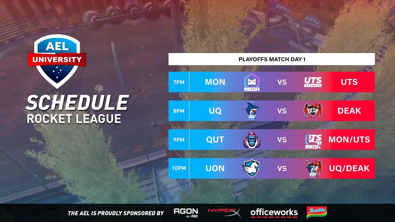 2025 AEL University Elite Series - Season 2 - Rocket League - Playoffs Match Day 1