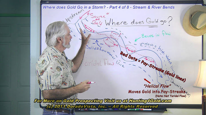 Where to find gold along stream & river bends - 'Placer Gold in a storm' chp 4 of 8