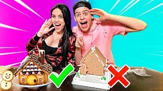 Namorado Vs Namorada : Quem Construiu A Melhor Casa De Doce Pro Natal !!! ‹ Jonvlogs ›