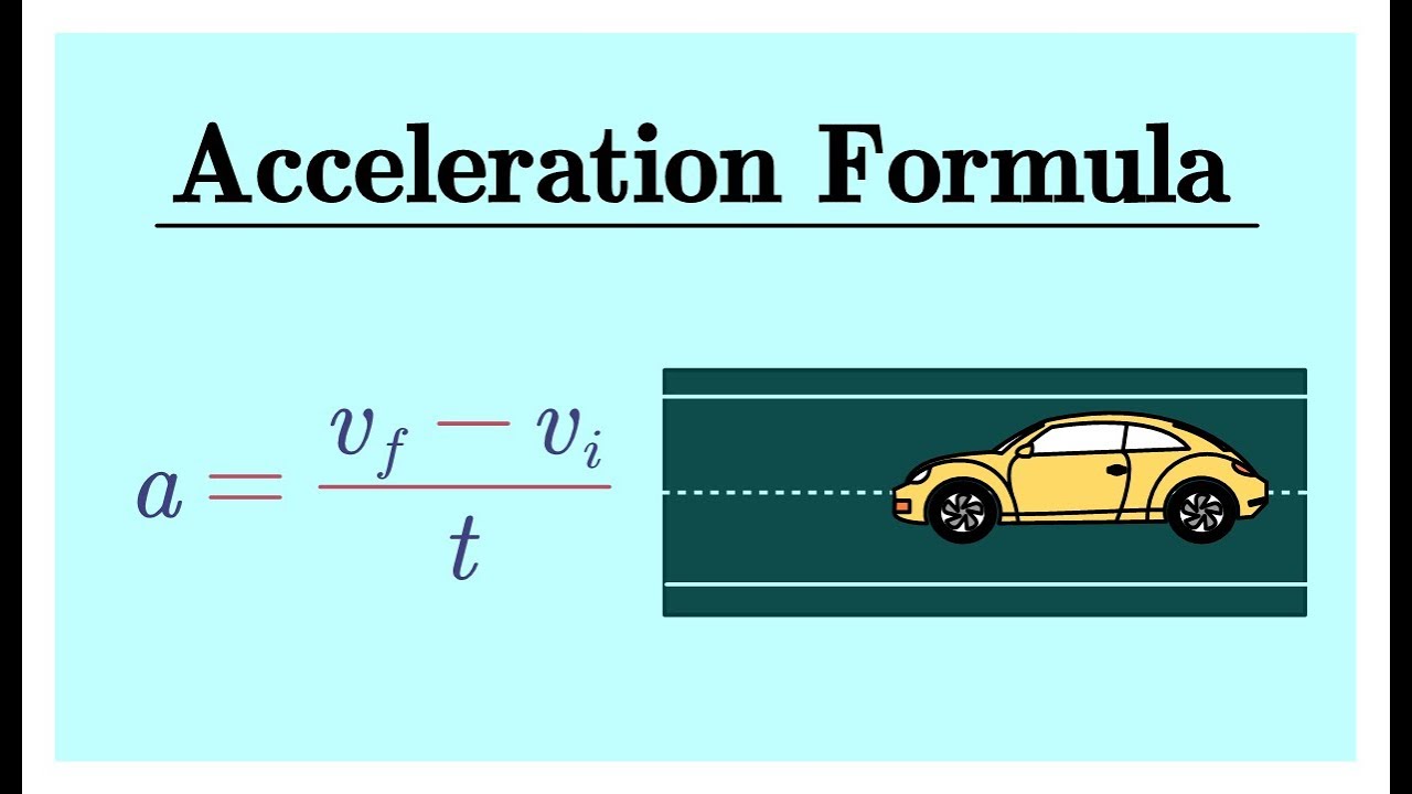 Acceleration Formula with Velocity and Time - YouTube