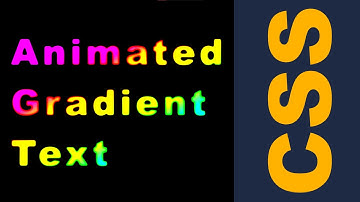 [HTML5 CSS] Animated gradient text + Исходники