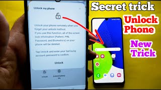 Secret  Tricks to Unlock Samsung Phone if Forgot Password without loosing data