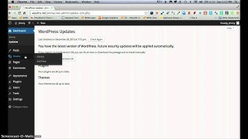 Quick Tour of the Wordpress Dashboard