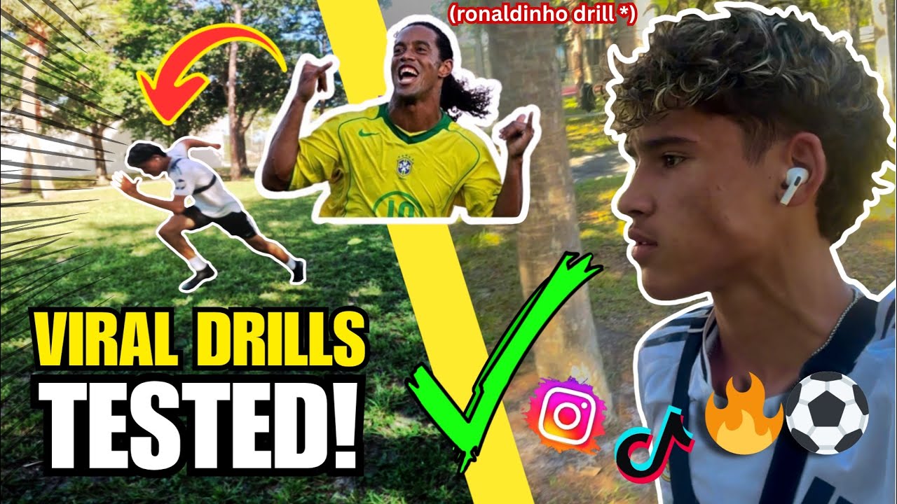 🔥Testing VIRAL Soccer Drills! ⚽️ | TikTok & IG Skills in Real Life🔥⚡️