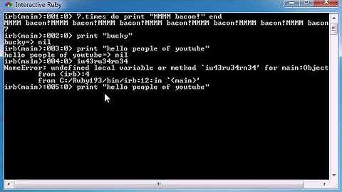 Learn Ruby Programming Lesson 2 - Writing a Simple Program