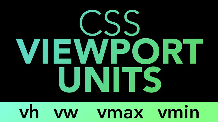 CSS Units: vh, vw, vmin, vmax #css #responsive #design