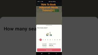 How To book Adipurush Movie tickets.#Adipurush  #bookmyshow