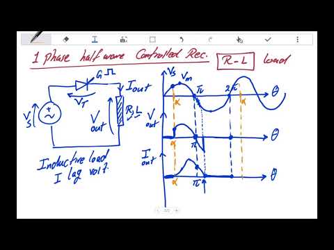 Industrial Electronics Tutorial No 5 Single Phase Half Wave Controlled Rectifier Thyristor