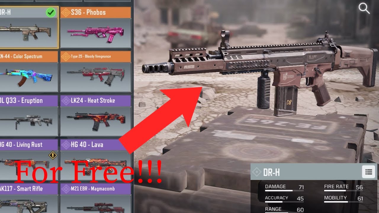 How To Get The New Dr H Gun For Free Cod Mobile Youtube