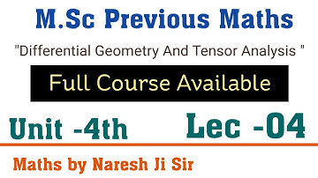 Tensor Analysis, Contravarient Tensor, Covarient Tensor, Conjugate tensors, msc maths lectures, m.sc