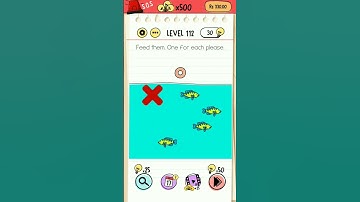 Feed them. One for each please. brain test (level 112)