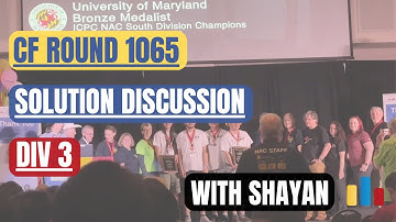 Codeforces Round 1065 (Div 3) — Solution Discussion