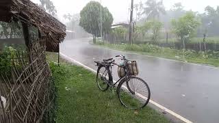 Havy Rain in road side || you sleep instandly
