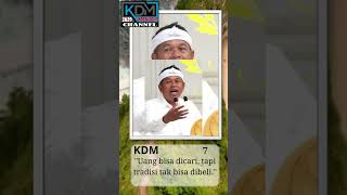 "Uang bisa dicari, tapi tradisi tak bisa dibeli" KDM Presiden 2029