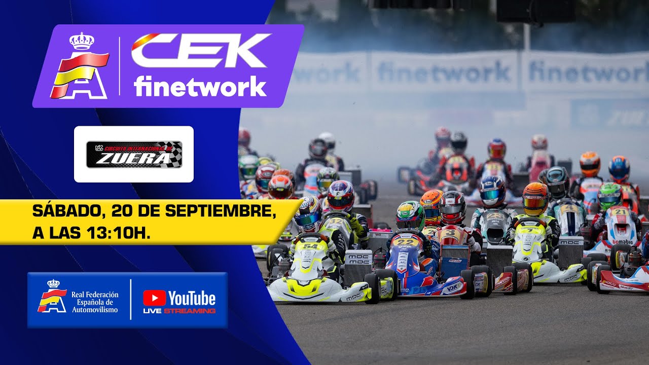 En directo: Karting #CEKFinetwork – Zuera 2025 | Sábado