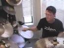 Brett Frederickson playing a high speed drum solo...