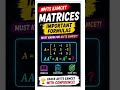 Matrices Formula Revision for EAMCET 2026 #eamcet2026 #eapcet #pyq
