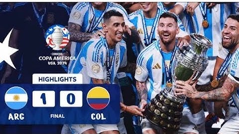 Lautaro Martínez Goal __Argentina vs Colombia 1-0 Highlights _ CONMEBOL Copa America 2024