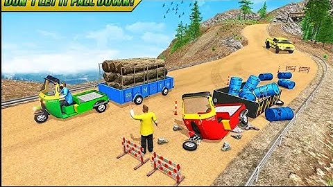 TukTuk Rickshaw Transport Truck Driver Gameplay | Offroad TukTuk New Auto Rickshaw Driving Simulator