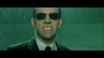 The Matrix. Neo and Trinity rescue Morpheus from the agents Scene. Part 2