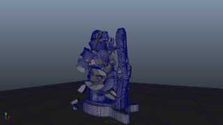 PhysX Demolition in Maya