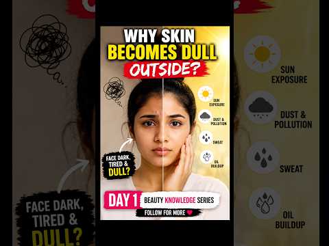 Why Skin Becomes Dull Outside? 😳 | Beauty Knowledge Series Day 1 | Skin Care Tips Telugu