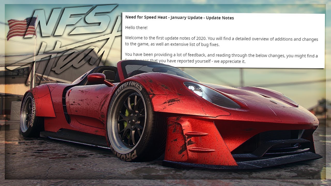 Need For Speed Heat Update 1 5 Update Notes Answer Hq