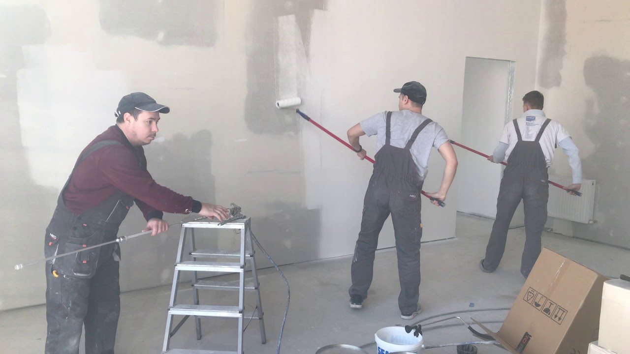 Покраска стеклообоев. Aspro 2700. Backrolling - YouTube