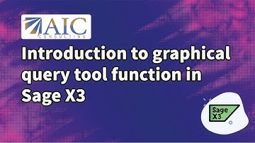 Introduction to graphical query tool function in Sage X3