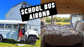 School Bus Airbnb in Nova Scotia!  Skoolie Tiny Home in Annapolis Royal
