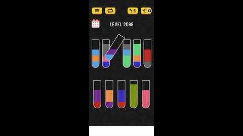 water sort puzzle level 2098
