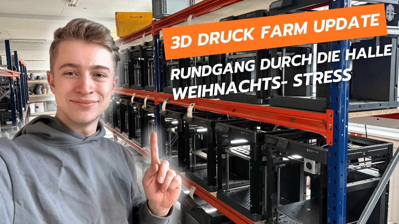 Weihnachtsstress in der 3D Druck Farm - Rundgang | Filamentcore - YouTube