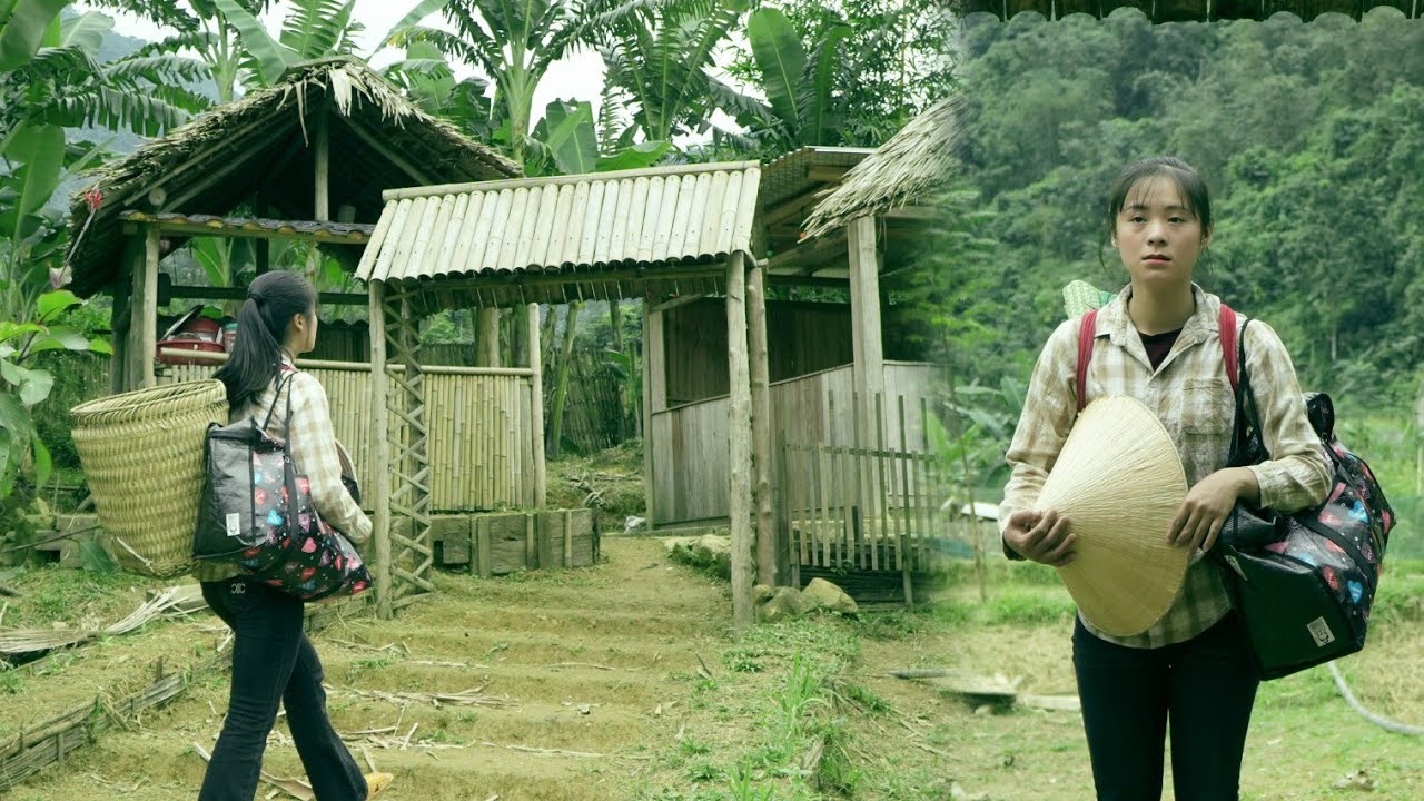 Девочка вернулась в свой старый дом. Грустно, что близких больше нет.