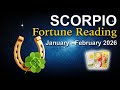 SCORPIO Fortune Tarot Reading 🍀 "A CHAIN OF EVENTS UNFOLDS!' January–February 2026 ✨