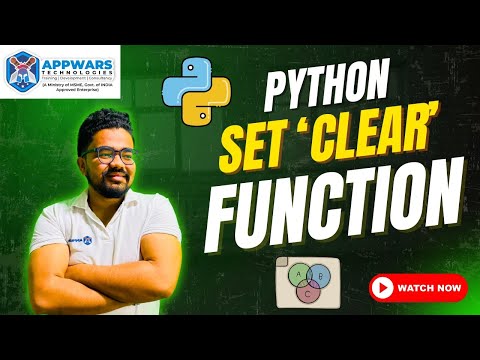 Python Set clear() Function Explained | Remove All Elements from a Set