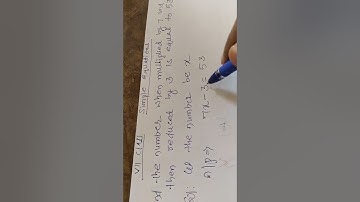#find the number when multiplied by 7 and redused by 3 then equal to 53#RTP#