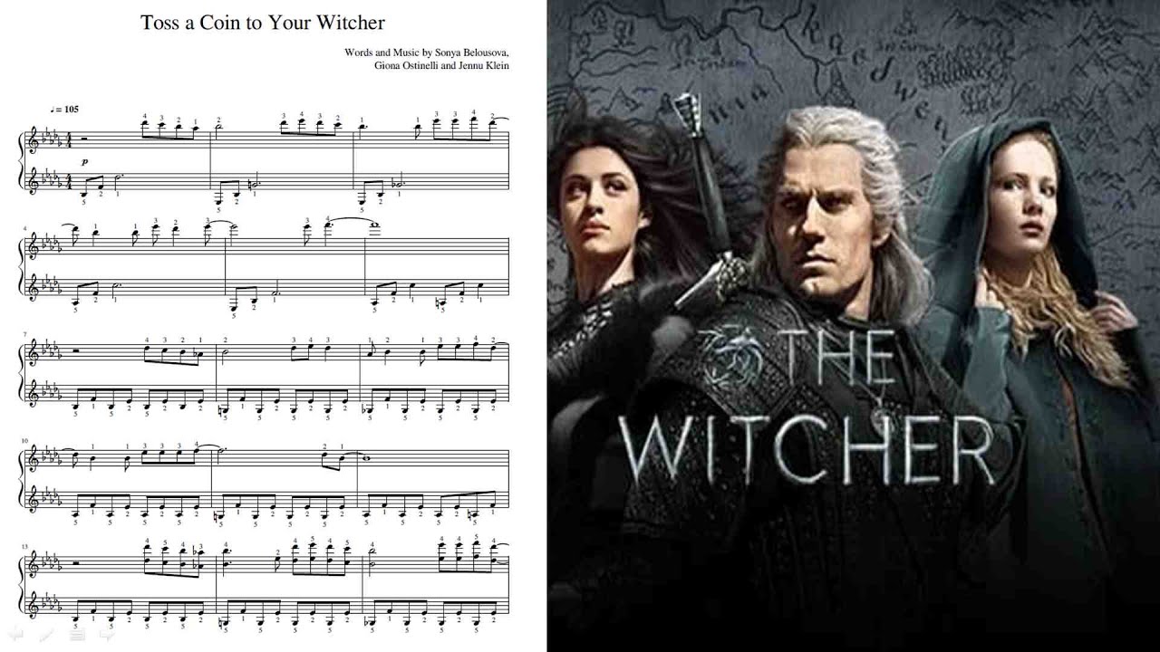 Toss a Coin to Your Witcher - piano solo music sheet - YouTube