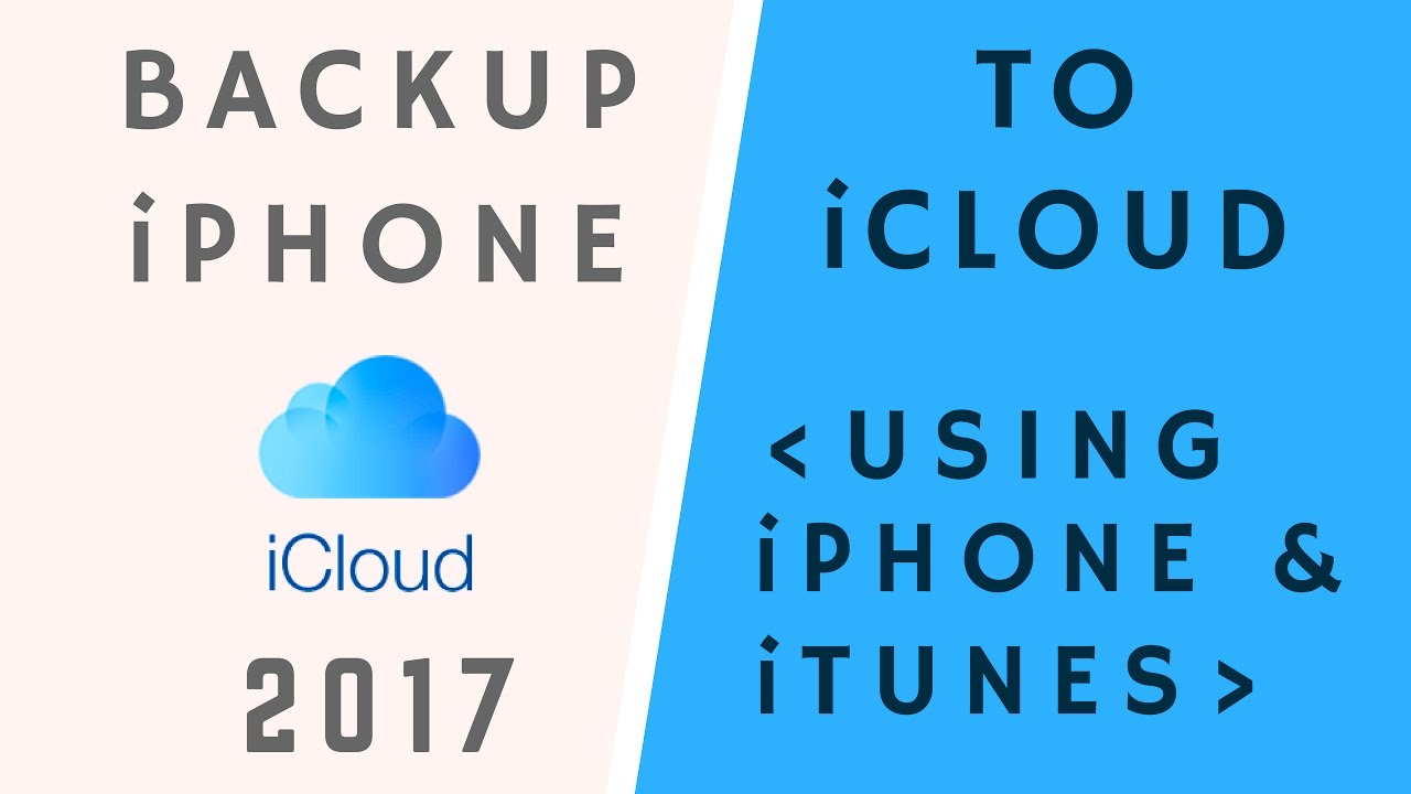 how to backup iphone to icloud on phone